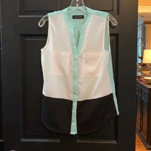 Color block blouse small